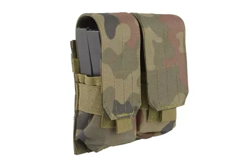 GFC Tactical - Double M4/M16 Type Magazine Pouch - MOLLE - Nylon - Wz.93 PL Woodland - GFT-19-011403