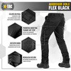 M-Tac - Tactical Pants Aggressor Gen.II Flex - Ripstop - Black - 20058002