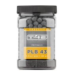 Umarex - T4E Practice PLB Polyurethane Bullets - Cal. .43 - 500 Pcs. - Gray - 2.4505