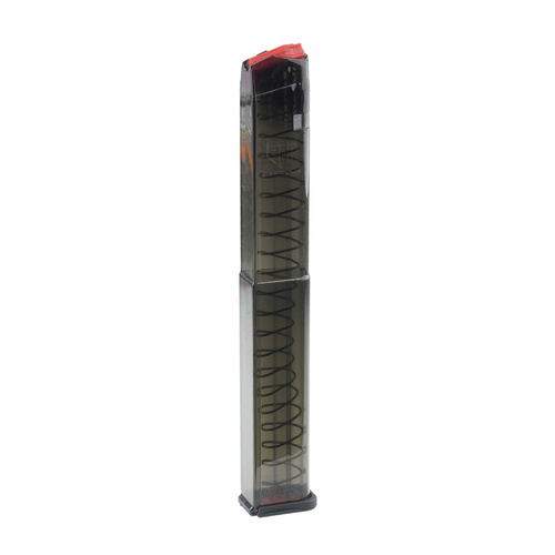 ETS - Polymer Magazine for Glock 17 / 18 / 19 / 19X / 26 / 34 / 45 - 9x19mm - 40 rounds - Carbon Smoke Series - SMK-GLK-18-40