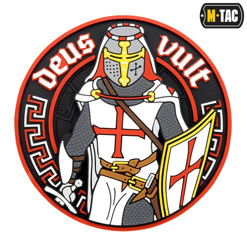 M-Tac - Deus Vult Patch - 3D PVC - White/Red - 51116000
