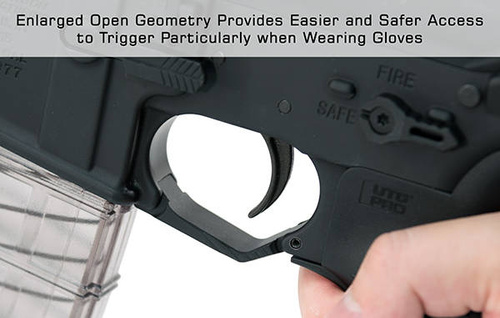 UTG - AR15 Oversized Trigger Guard - Matte Black - TLT-TKSTG