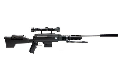 Black Ops - Sniper Power Piston Break-Action Rifle with 4x32 Scope and Bipod - 4.5 mm - B1090