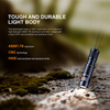 Fenix - Rechargeable LED Keychain Flashlight E05R - 600 lumens - Black - 039-493