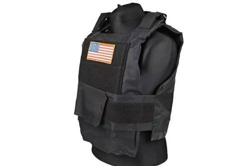 GFC Tactical - Tactical Vest Personal Body Armor - Black - GFT-18-000367