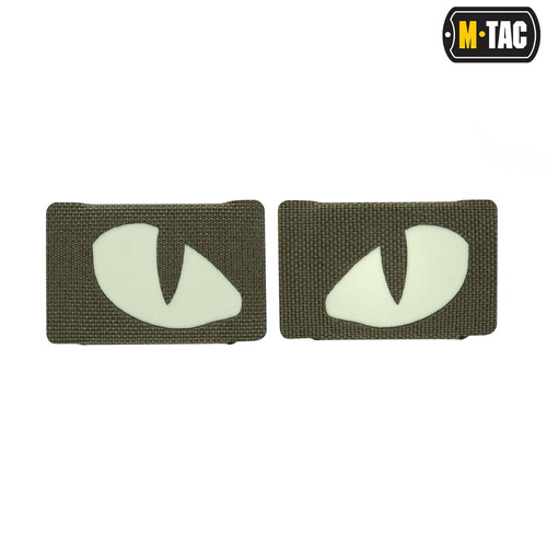 M-Tac - Tiger Eyes Laser Cut Patches - Pair - Ranger Green - 51140023