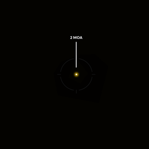 Holosun - Closed Collimator ARO EVO - Solar Panel - Gold Dot 2 MOA - Black - ARO-EVO-GD2