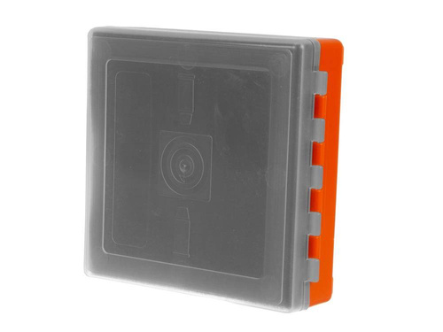 Megaline - Transport Box - 11x11x3.5 cm - Orange-transparent - 607/0001OT