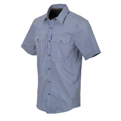 Helikon - Covert Concealed Carry Short Sleeve Shirt - Royal Blue Checkered - KO-CCS-CB-C4