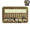 M-Tac - Patch with Flag and Inscription Poland - Laser Cut - Pixels/Rectangle - Multicam / Fluo - 51007208