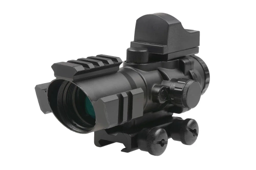 Theta Optics - Rhino Scope with Micro Red Dot Sight - 4x32 - Black - THO-10-011608