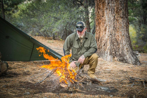 Helikon - Koszula Woodsman - Taiga Green / Coyote - KO-WDN-DC-1109A