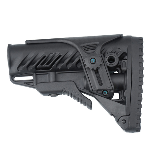FAB Defense - GLR-16 CP Buttstock for M16/M4/AR15 - Mil-Spec / Commercial - Polymer - Black - FX-GLR16CP
