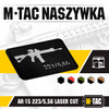M-Tac - AR-15 223/5.56 Laser Cut Patch - Black/Gray - 51111211
