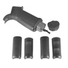 MFT - Pistol Grip for AR15 Engage - With Interchangeable Panels - Black - EPGI16-BL