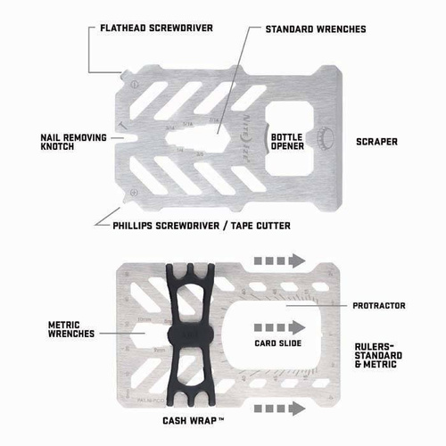 Nite Ize - Financial Tool RFID Blocking Wallet - Black - FMTR-01-R7