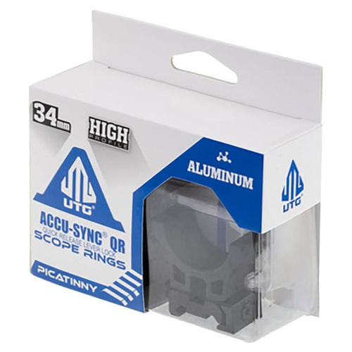 Leapers - Two Piece Mount AccuSync 34/22 - 34 mm - High - Black - AQR420