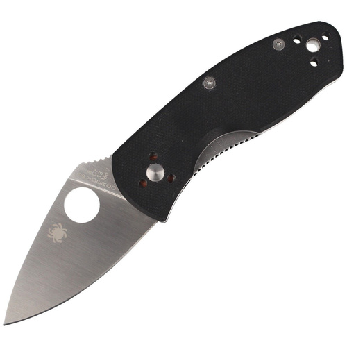 Spyderco - Ambitious G-10 Black Plain Folding Knife - C148GP