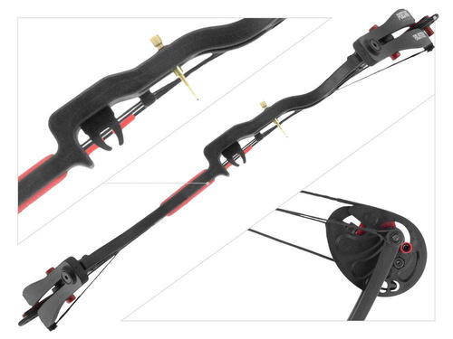 Poe Lang - Pulley Bow Buster - 15-22 lb - 25" - Black/Red - CO-034B