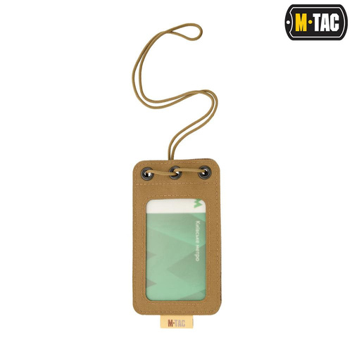 M-Tac - Badge Holder with Transparent Panel - Coyote - 10131005