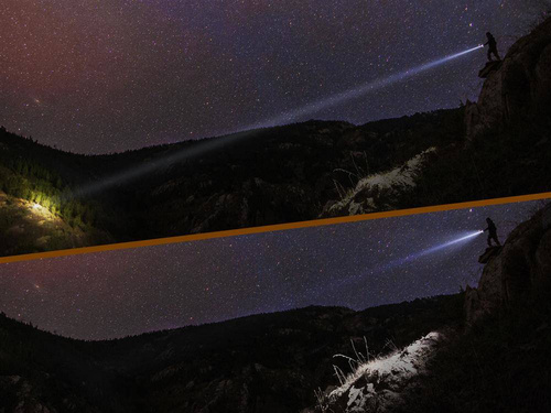 Fenix - TK30 rechargeable laser flashlight - 5000 mAh - 500 lumens