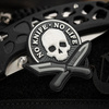 M-Tac - No Knife - No Life 3D PVC Patch - Black / White - 51128236