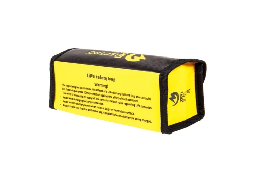Electro River - Li-Po Box Battery Protection Bag - Black / Yellow - ELR-06-024600
