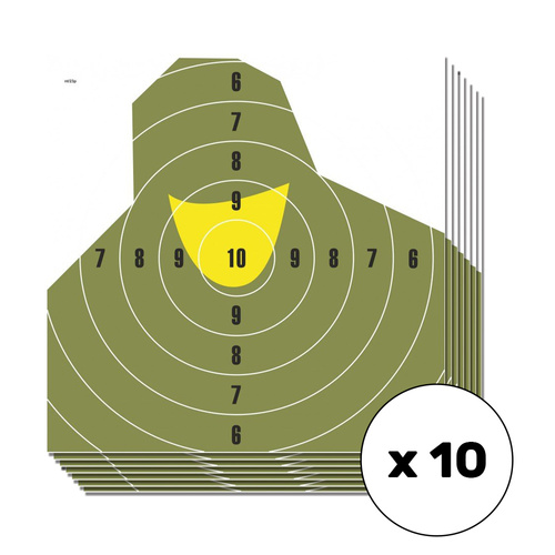 Shooting target NT 23P Soldier Bust - 500 x 500 mm - 10 pcs - T07012 