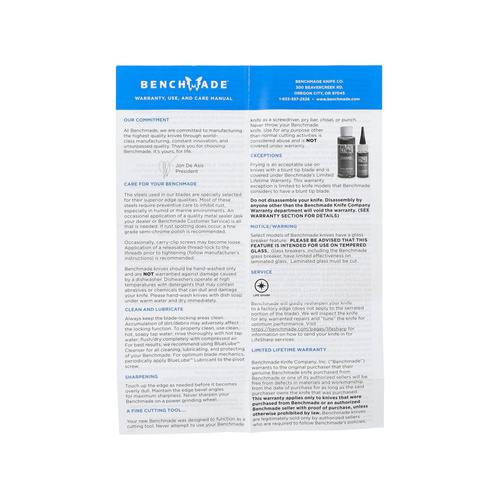 Benchmade - Folding Hunting Knife 15536GN-01 Taggedout - Elmax - Beige - 15536GN-01