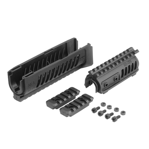 FAB Defense - AK-47 Quad Rail Polymer Handguard - Black