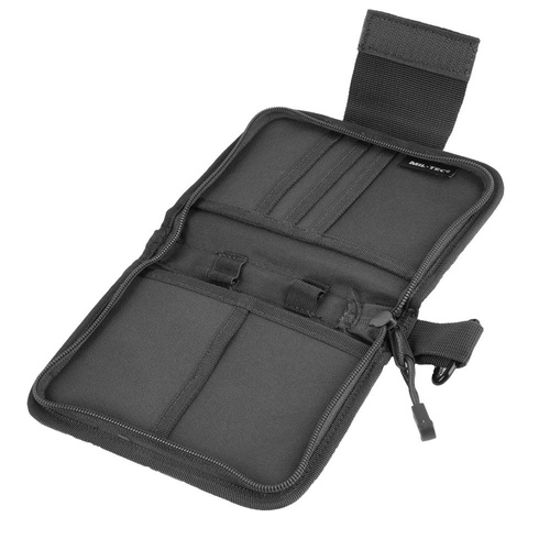 Mil-Tec - Field Organizer - A6 Format - Polyester - Black - 15983002