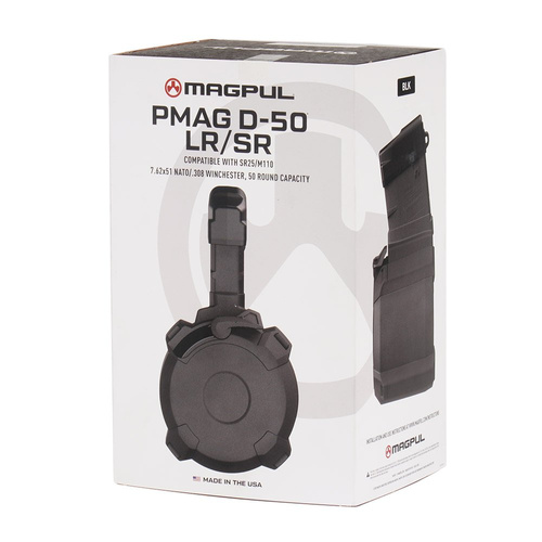 Magpul - PMAG D-50® LR/SR GEN M3® for AR10 / SR25 / M110 - Black - MAG993-BLK