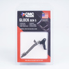 CMC Triggers - Drop-in Trigger for Glock G17/G19/G19X/G26/G34/G45 9 mm Gen5 - Flat - Black - 71702