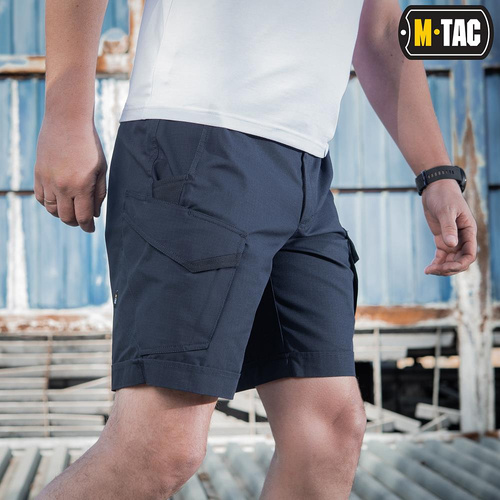 M-Tac - Aggressor Tactical Shorts - Polycotton - Rip-Stop - Dark Navy Blue - 20018015