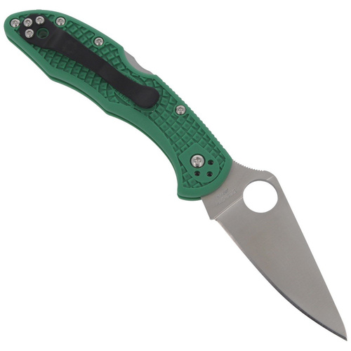 Spyderco - Delica® 4 FRN Flat Ground Green Knife - C11FPGR