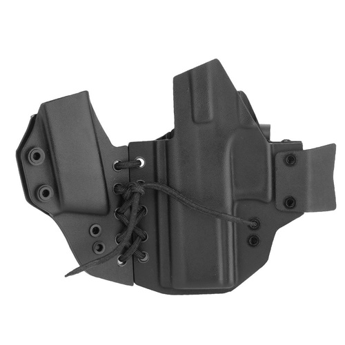 DOUBLETAP GEAR - Appendix Elastic IWB Kydex Holster for CZ P-10 C and Magazine - Black