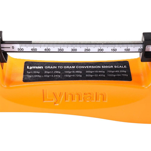Lyman - Gunpowder Measuring Brace Scale Brass Smith 500 - Orange - 7752225