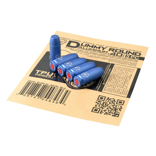 Strike Industries - Aluminum Dummy Round Set .40 S&W - 5 szt. - SI-DR-AL-40CAL-BLU