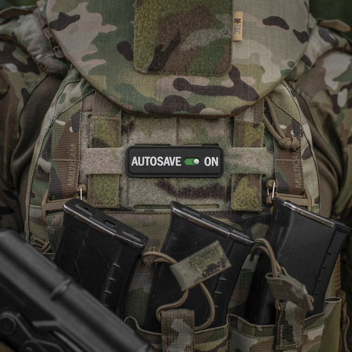 M-Tac - Morale Patch Autosave PVC - 3D - Black - 51116702