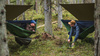 Lesovik - Hiking Hammock DRAKA with Mosquito Net and Suspension SNEKA - Treetop Green