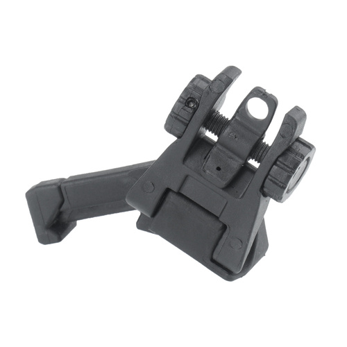 IMI Defense - Polymer Rear Flip Up Sight 45 Degrees Offset - Black - IMI-Z7245-BLK
