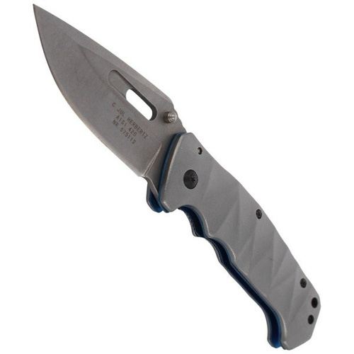 Herbertz Solingen - Knife Clip Point Stone Wash Finish Folder - 575112
