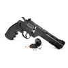 Crosman - Vigilante Airgun Revolver - 4.5 mm Diabolo / 4.46 BB - 6'' Barrel - Black - CCP8B2