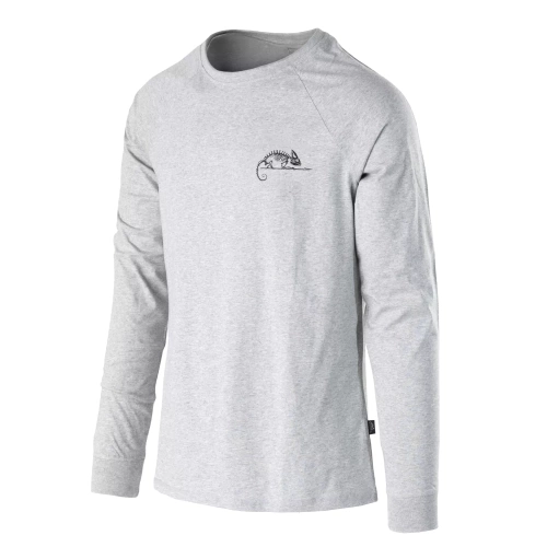 Helikon - Helikon-Tex Logo Long Sleeve T-Shirt - Gray Melange - TS-HLT-CO-2M