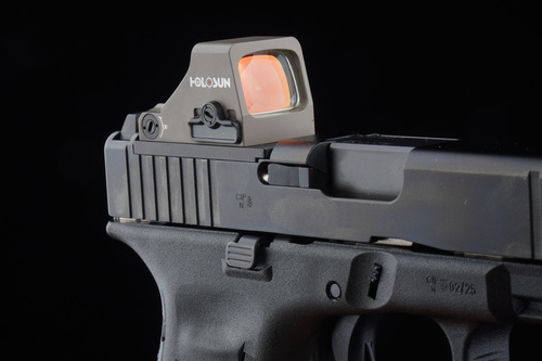 Holosun - Collimator HS407K Open Reflex SubCompact Pistol Sight - FDE - HS407K-X2-FDE