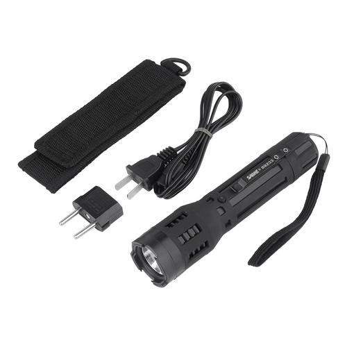 Sabre - Stun Gun with LED Flashlight - 5 Million Volts - 120 lm - Black - S-2000SF