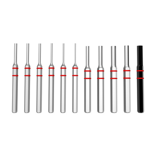 Real Avid - Accu-Punch Set with Hammer - 17 Pieces - Steel - AVHPS