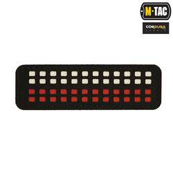 M-Tac - Polish Flag Patch - Fluorescent - Pixels - Laser Cut - Black / Red / White - 51005102