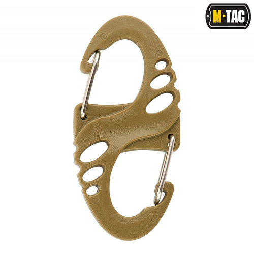M-Tac - Double Carabiner S-Hook - 	Coyote - MTC-SHKCRBNR-COY