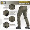 M-Tac - Tactical Pants Aggressor Gen.II Flex - Ripstop - Dark Olive - 20058048